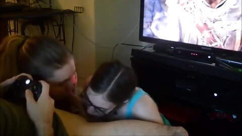 Good-looking breasty teen harlot on real homemade porn video