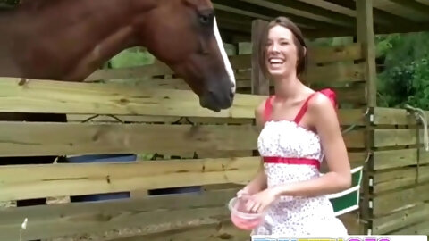 With Petite Finger At Horse Yard With Brooke Skye