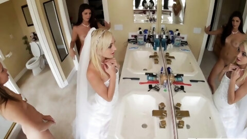 Group throat fuck first time Bridesmaids
